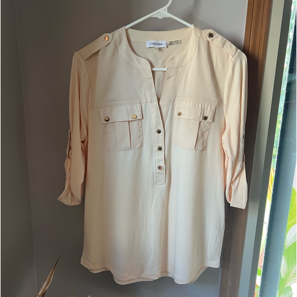 Calvin Klein 3/4 Sleeve Blouse